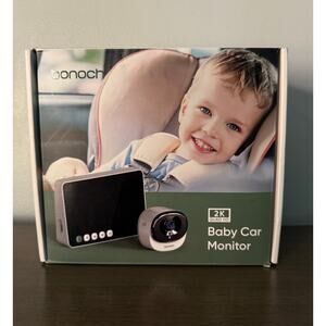 Bonoch Baby Car Monitor 2K Quad HD Resolution Camera New With Open Box